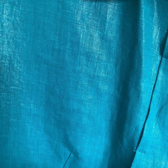 Per se by Carlisle women’s size 8 blue linen jacket top - Picture 2 of 5